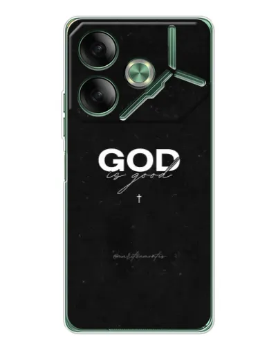 Чехол для TECNO Pova 7 с картинкой «GOD — Бог над всем»