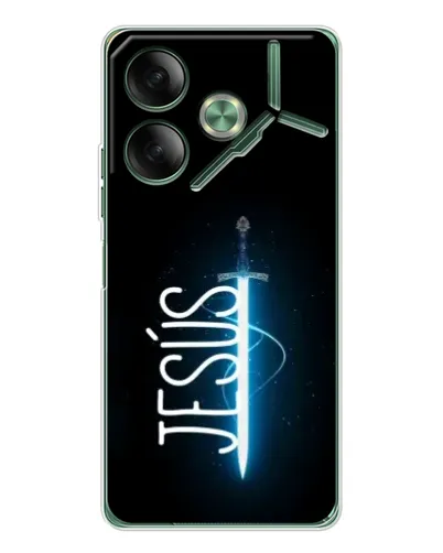Чехол для TECNO Pova 7 с картинкой «Меч Духа Jesus»