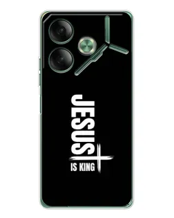 Чехол для TECNO Pova 7 с картинкой «Вертикаль веры Jesus»