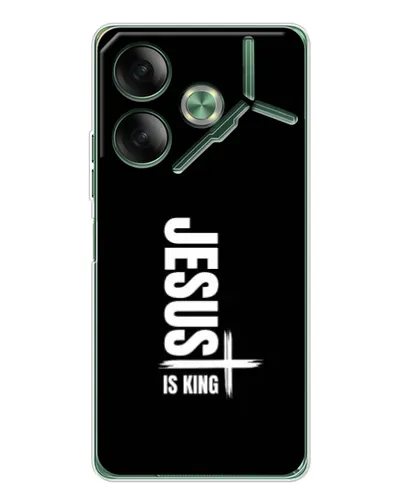 Чехол для TECNO Pova 7 с картинкой «Вертикаль веры Jesus»