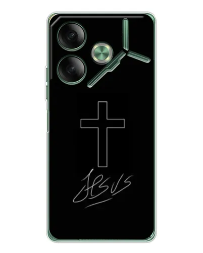 Чохол для TECNO Pova 7 з картинкою «Графічний хрест Jesus» Чохол для TECNO Pova 7 з картинкою «Графічний хрест Jesus»