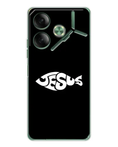 Чохол для TECNO Pova 7 з картинкою «Риба Jesus» Чохол для TECNO Pova 7 з картинкою «Риба Jesus»