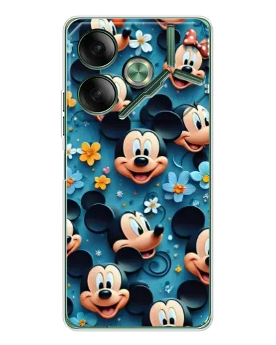 Чехол для TECNO Pova 7 с картинкой «Паттерн Микки и Минни» Чехол для TECNO Pova 7 с картинкой «Паттерн Микки и Минни»