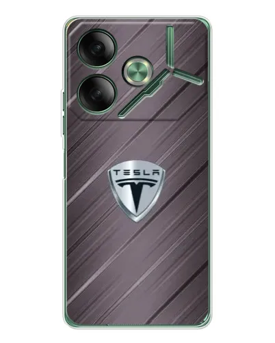 Чохол для TECNO Pova 7 з картинкою «Металева текстура Tesla» Чохол для TECNO Pova 7 з картинкою «Металева текстура Tesla»