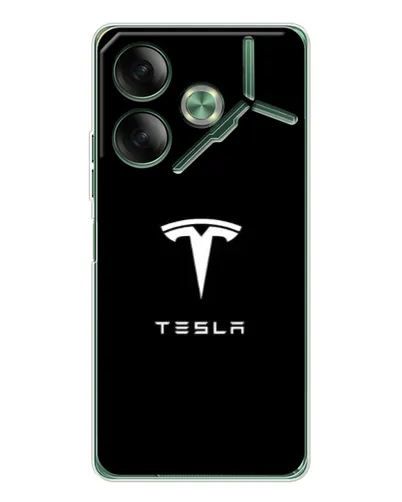 Чохол для TECNO Pova 7 з картинкою «Tesla White Logo» Чохол для TECNO Pova 7 з картинкою «Tesla White Logo»