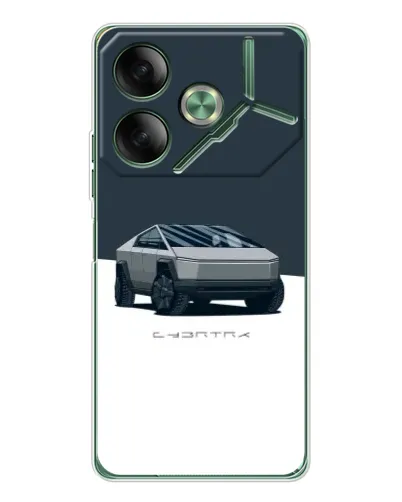 Чохол для TECNO Pova 7 з картинкою «Сріблястий Cybertruck Tesla» Чохол для TECNO Pova 7 з картинкою «Сріблястий Cybertruck Tesla»