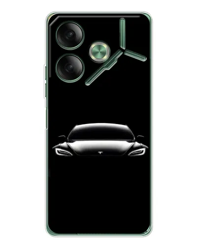 Чохол для TECNO Pova 7 з картинкою «Фари Tesla Night» Чохол для TECNO Pova 7 з картинкою «Фари Tesla Night»