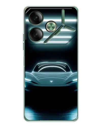 Чохол для TECNO Pova 7 з картинкою «Tesla в неоні» Чохол для TECNO Pova 7 з картинкою «Tesla в неоні»