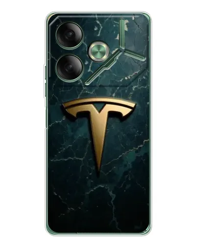 Чохол для TECNO Pova 7 з картинкою «Мармурова Tesla Gold» Чохол для TECNO Pova 7 з картинкою «Мармурова Tesla Gold»