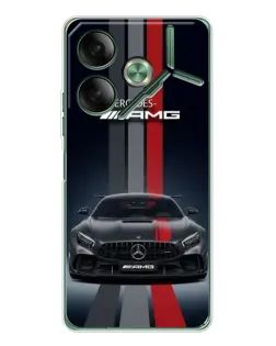 Чохол для TECNO Pova 7 з картинкою «Mercedes — білий карбон» Чохол для TECNO Pova 7 з картинкою «Mercedes — білий карбон»