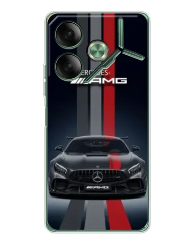 Чехол для TECNO Pova 7 с картинкой «Mercedes — белый карбон» Чехол для TECNO Pova 7 с картинкой «Mercedes — белый карбон»