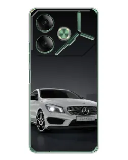 Чохол для TECNO Pova 7 з картинкою «Mercedes AMG GT Silver»