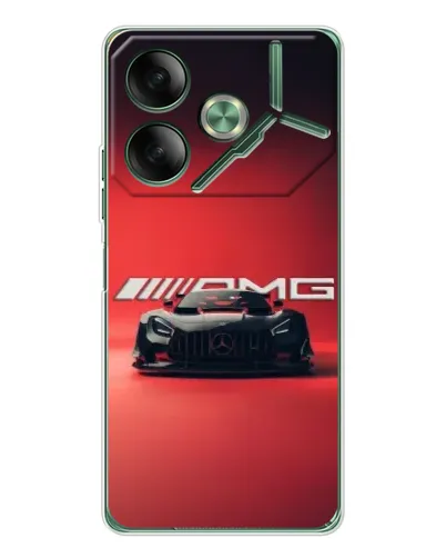 Чехол для TECNO Pova 7 с картинкой «Mercedes AMG — красная линия» Чехол для TECNO Pova 7 с картинкой «Mercedes AMG — красная линия»