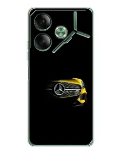 Чехол для TECNO Pova 7 с картинкой «Mercedes — ретро стиль»