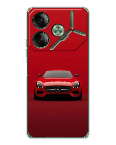 Чехол для TECNO Pova 7 с картинкой «Красный Mercedes AMG» Чехол для TECNO Pova 7 с картинкой «Красный Mercedes AMG»