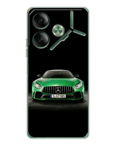 Чехол для TECNO Pova 7 с картинкой «Mercedes — неоновый лого» Чехол для TECNO Pova 7 с картинкой «Mercedes — неоновый лого»
