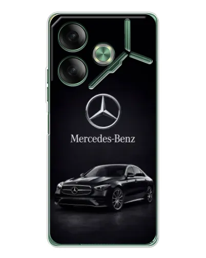 Чехол для TECNO Pova 7 с картинкой «Mercedes — решетка радиатора» Чехол для TECNO Pova 7 с картинкой «Mercedes — решетка радиатора»
