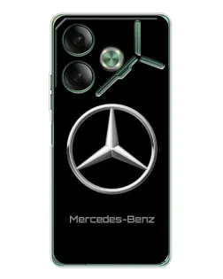 Чехол для TECNO Pova 7 с картинкой «Mercedes Silver Logo»