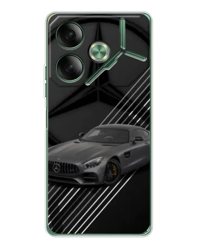 Чехол для TECNO Pova 7 с картинкой «Mercedes AMG — графика» Чехол для TECNO Pova 7 с картинкой «Mercedes AMG — графика»