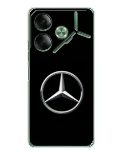 Чехол для TECNO Pova 7 с картинкой «Mercedes классический лого»