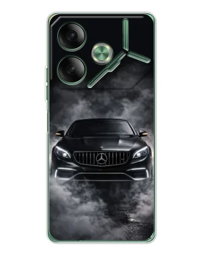 Чехол для TECNO Pova 7 с картинкой «Mercedes в дыму» Чехол для TECNO Pova 7 с картинкой «Mercedes в дыму»