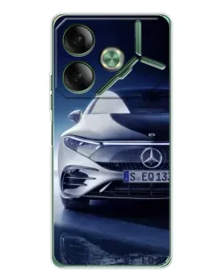 Чехол для TECNO Pova 7 с картинкой «Mercedes EQ — будущее»