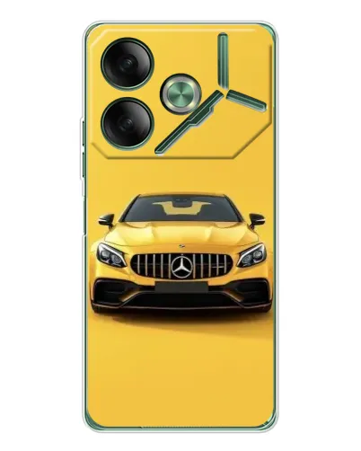 Чехол для TECNO Pova 7 с картинкой «Желтый Mercedes GT» Чехол для TECNO Pova 7 с картинкой «Желтый Mercedes GT»