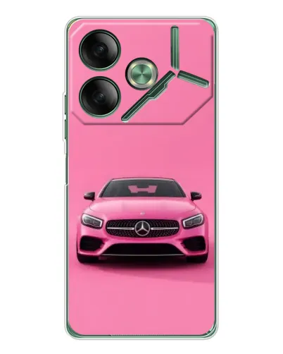 Чехол для TECNO Pova 7 с картинкой «Розовый Mercedes AMG» Чехол для TECNO Pova 7 с картинкой «Розовый Mercedes AMG»