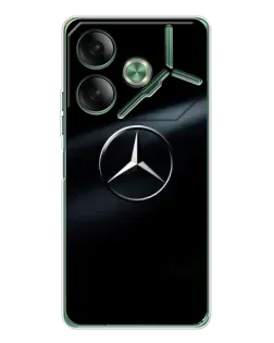 Чехол для TECNO Pova 7 с картинкой «Mercedes на металле» Чехол для TECNO Pova 7 с картинкой «Mercedes на металле»