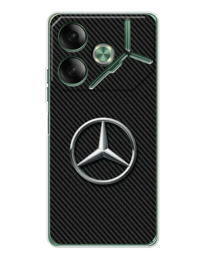 Чехол для TECNO Pova 7 с картинкой «Карбоновый Mercedes стиль» Чехол для TECNO Pova 7 с картинкой «Карбоновый Mercedes стиль»