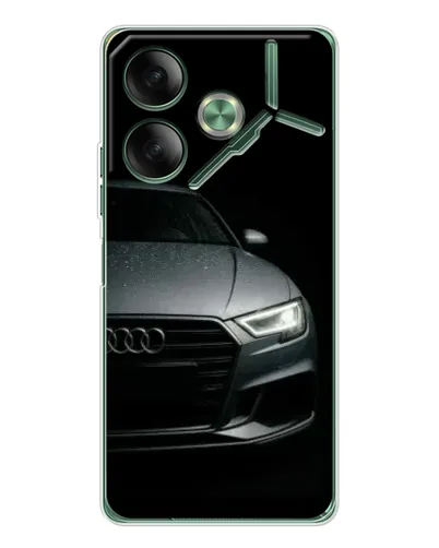Чехол для TECNO Pova 7 с картинкой «Audi — детализация кузова» Чехол для TECNO Pova 7 с картинкой «Audi — детализация кузова»