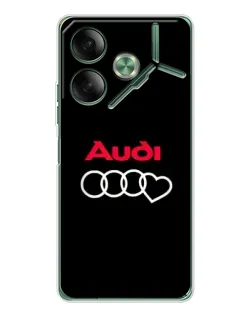 Чохол для TECNO Pova 7 з картинкою «Логотип Audi Heart»