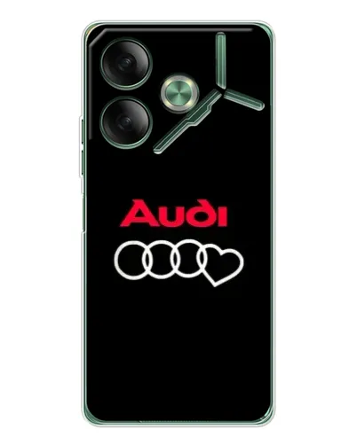 Чехол для TECNO Pova 7 с картинкой «Логотип Audi Heart» Чехол для TECNO Pova 7 с картинкой «Логотип Audi Heart»