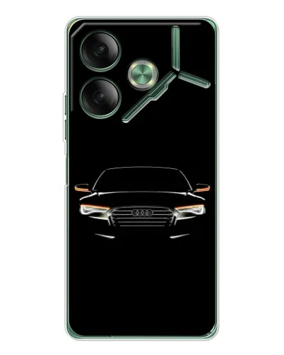 Чехол для TECNO Pova 7 с картинкой «Audi — ночной контур» Чехол для TECNO Pova 7 с картинкой «Audi — ночной контур»