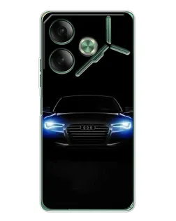 Чохол для TECNO Pova 7 з картинкою «Audi в неоні»