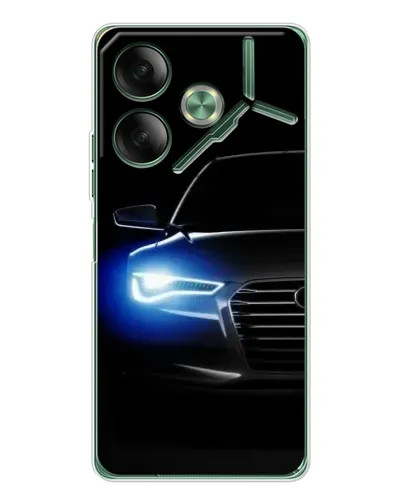 Чехол для TECNO Pova 7 с картинкой «Неоновый взгляд Audi» Чехол для TECNO Pova 7 с картинкой «Неоновый взгляд Audi»