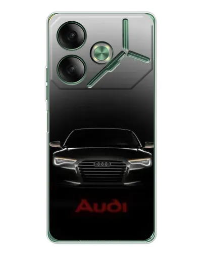 Чехол для TECNO Pova 7 с картинкой «Audi — градиентный контур» Чехол для TECNO Pova 7 с картинкой «Audi — градиентный контур»