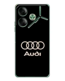 Чохол для TECNO Pova 7 з картинкою «Audi — золотий логотип»