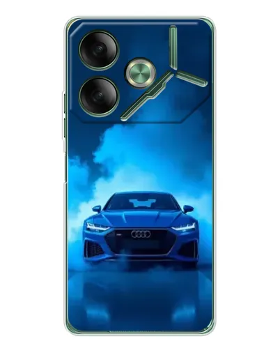 Чехол для TECNO Pova 7 с картинкой «Audi — голубая энергия» Чехол для TECNO Pova 7 с картинкой «Audi — голубая энергия»