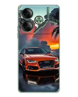 Чохол для TECNO Pova 7 з картинкою «Audi — захід сонця»