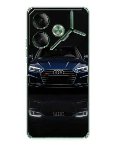 Чехол для TECNO Pova 7 с картинкой «Audi — ночное отражение» Чехол для TECNO Pova 7 с картинкой «Audi — ночное отражение»