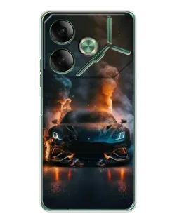 Чохол для TECNO Pova 7 з картинкою «Lamborghini димна естетика»