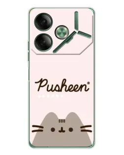 Чохол для TECNO Pova 7 з картинкою «Pusheen логотип» Чохол для TECNO Pova 7 з картинкою «Pusheen логотип»