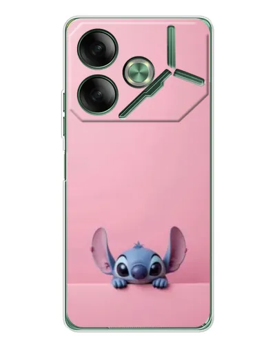 Чехол для TECNO Pova 7 с картинкой «Stitch выглядывает»