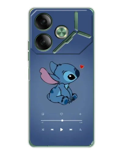 Чехол для TECNO Pova 7 с картинкой «Музыкальный Stitch»