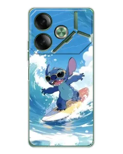 Чохол для TECNO Pova 7 з картинкою «Стіч на хвилі»