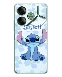Чохол для TECNO Pova 7 з картинкою «Stitch серед квітів»
