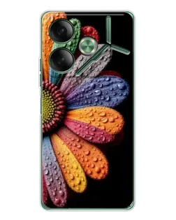 Чохол для TECNO Pova 7 з картинкою «Райдужна квітка»