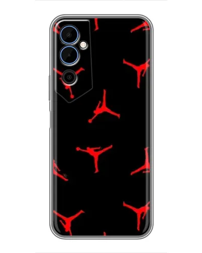 Чохол для TECNO POVA Neo 2 з картинкою «Jordan Red Pattern»