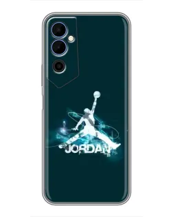 Чохол для TECNO POVA Neo 2 з картинкою «Jordan Blue Fire»